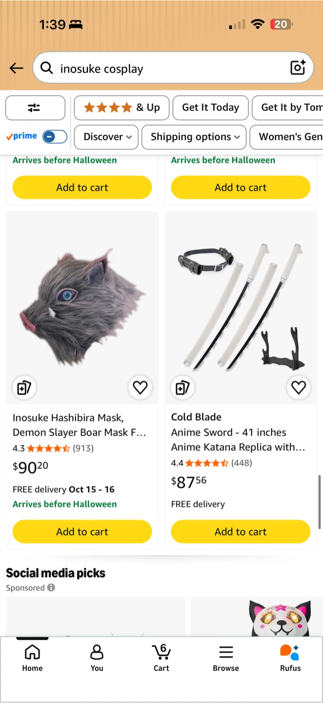 Demon Slayer Inosuke costume full set - photo 3