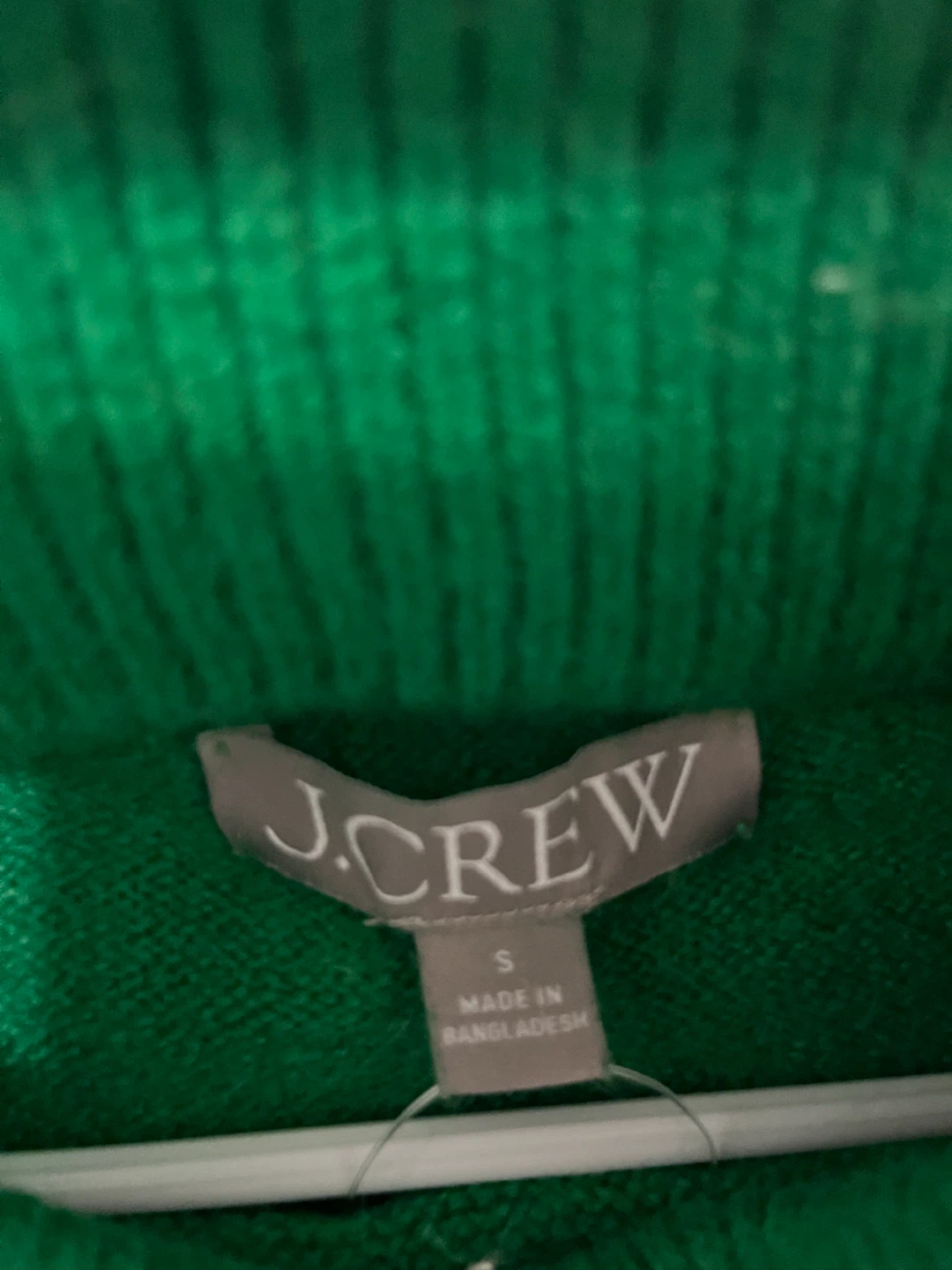 J.Crew Green Mock Neck Sweater