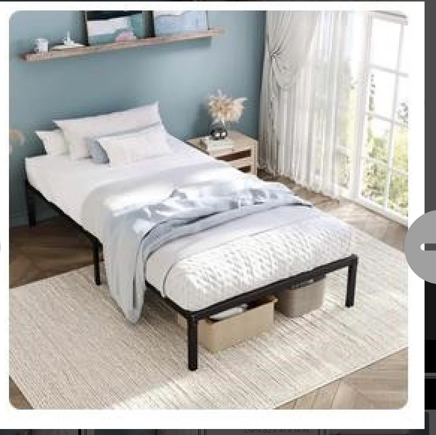 Einfach Twin XL Bed Frame, Heavy Duty Metal - photo 3