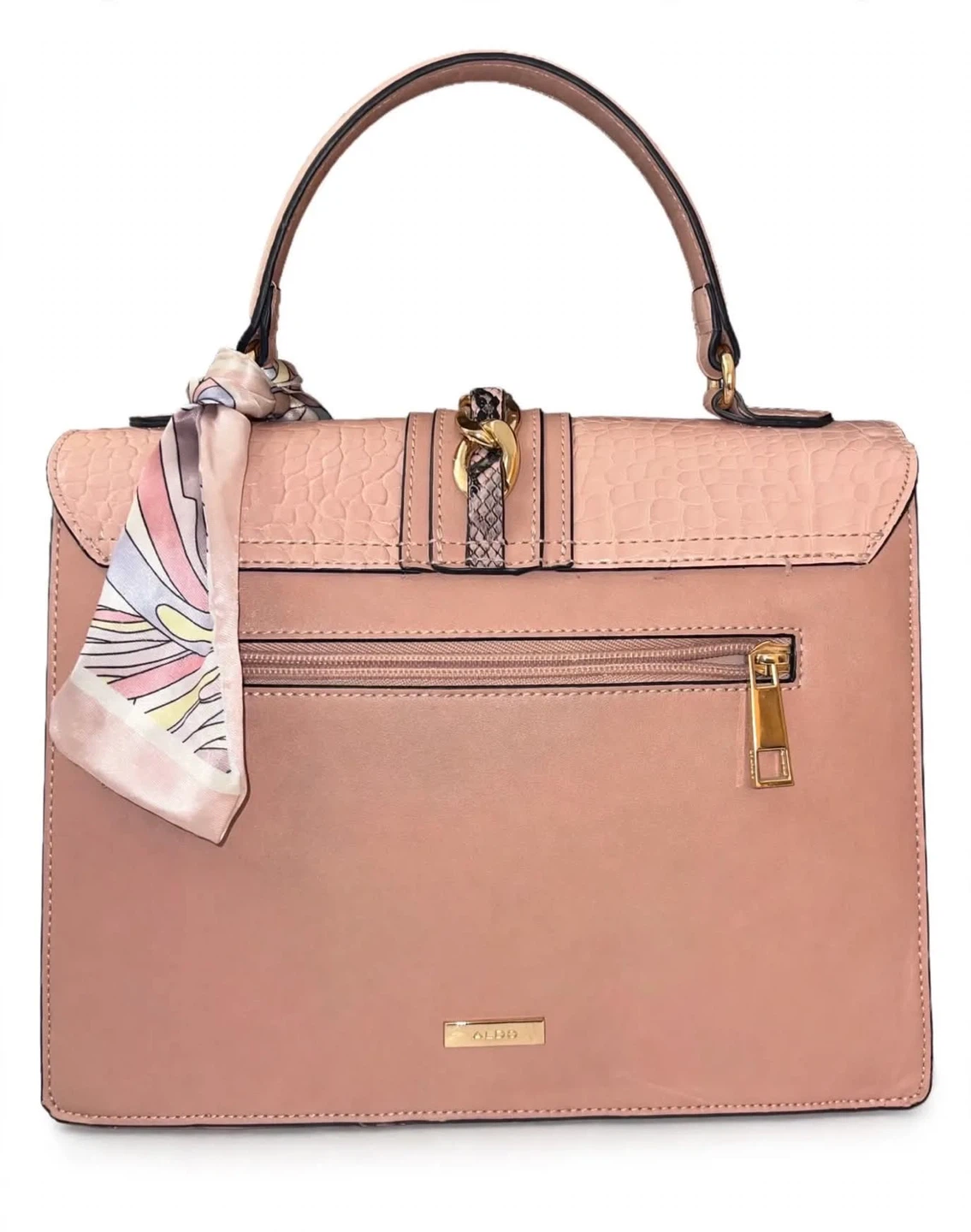 ALDO Pink and Snakeskin Print Handbag - photo 2