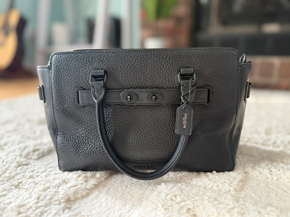 Coach Black Leather Handbag