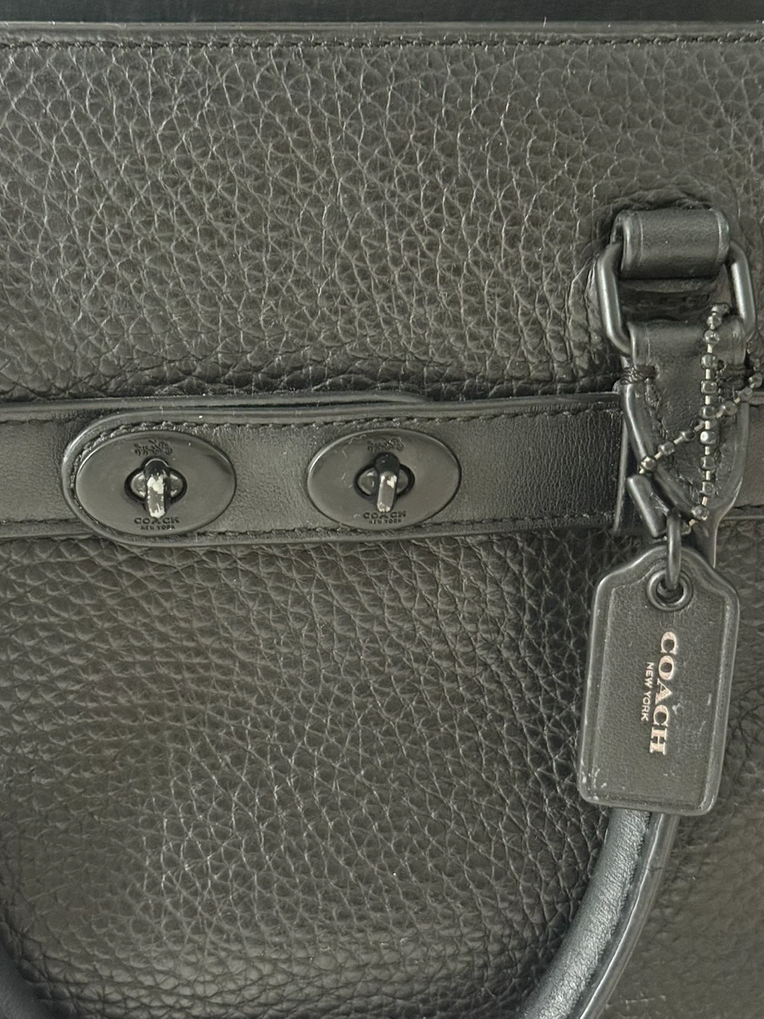 Coach Black Leather Handbag - photo 2