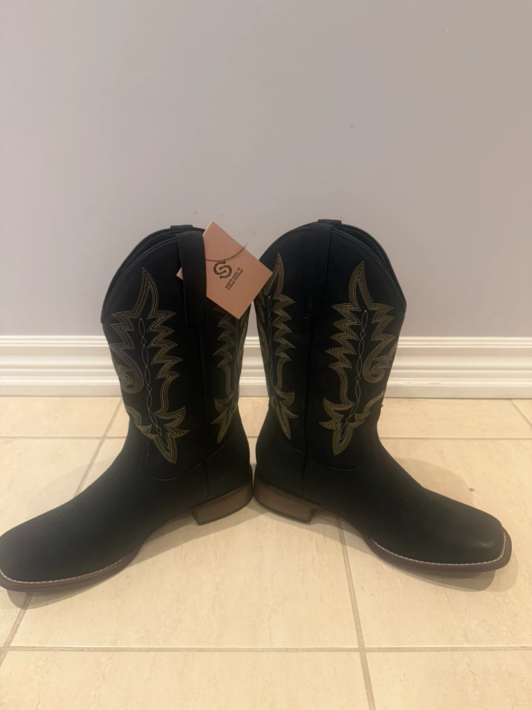 She Sole Black Cowboy Boots - photo 3