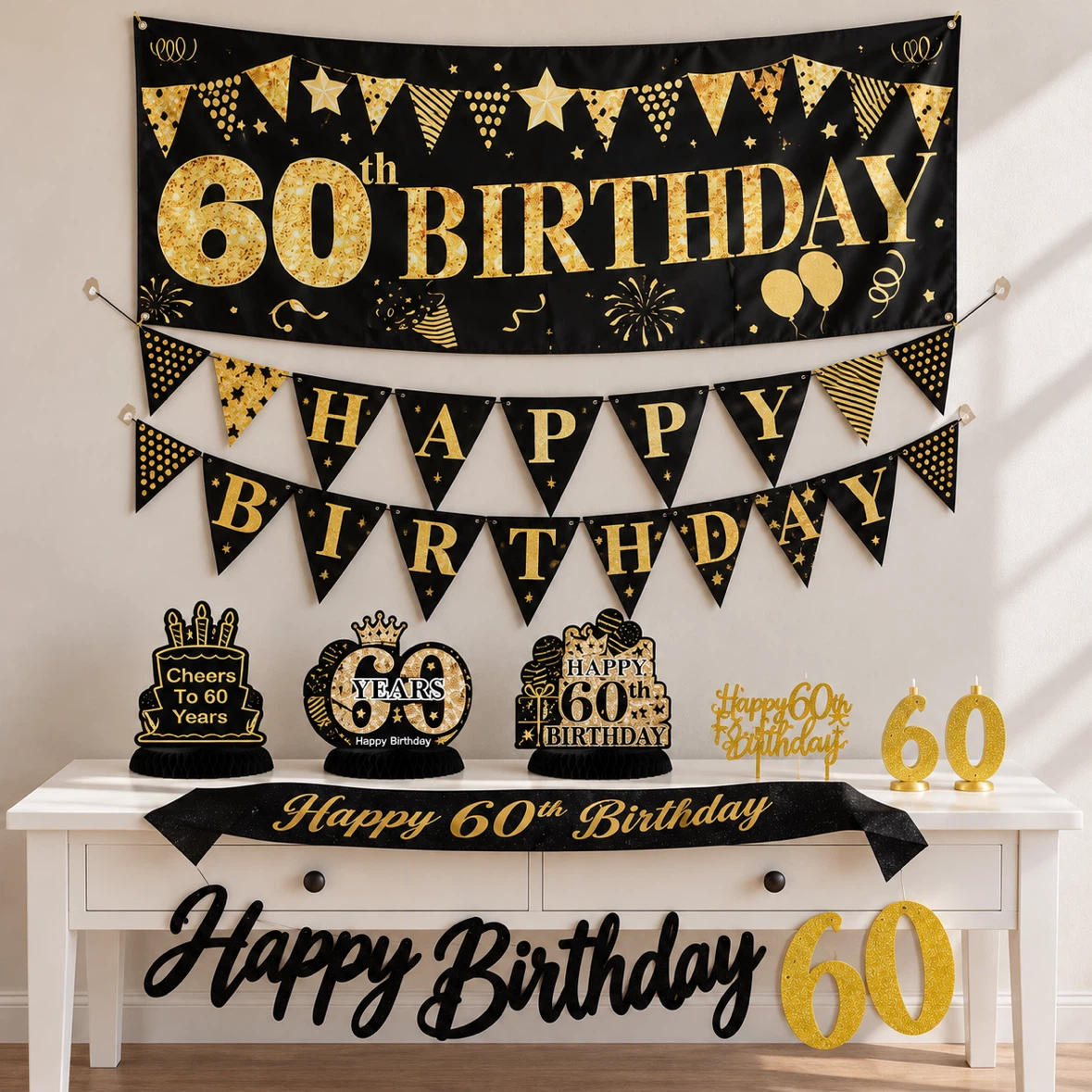 60th Birthday Decoration Set