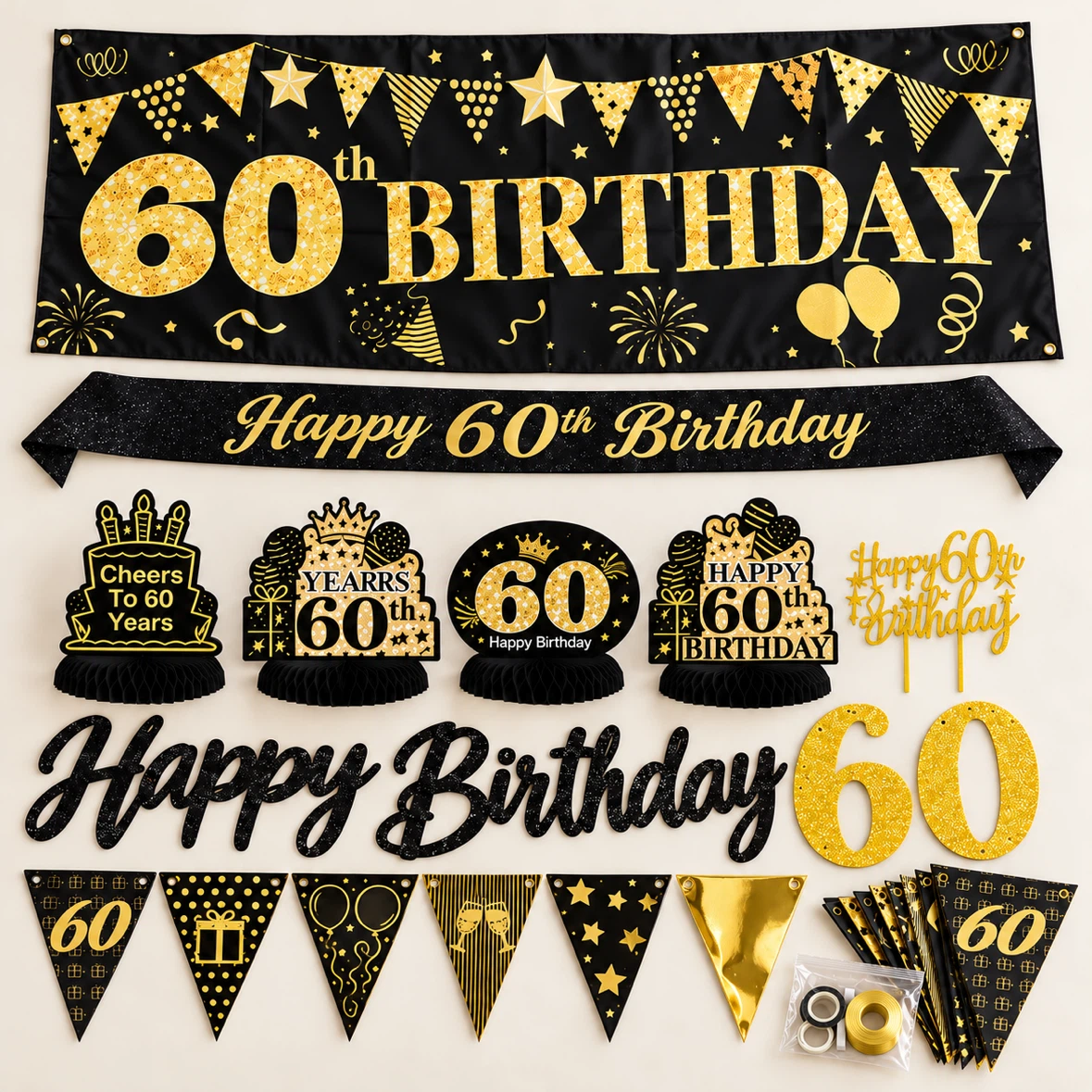 60th Birthday Decoration Set - photo 3