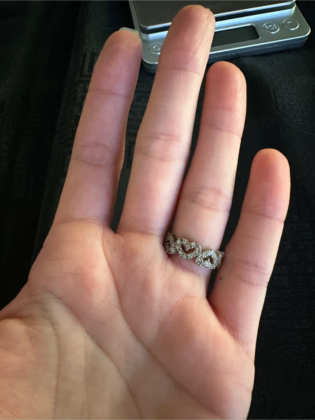 Silver Heart Link Ring - photo 2