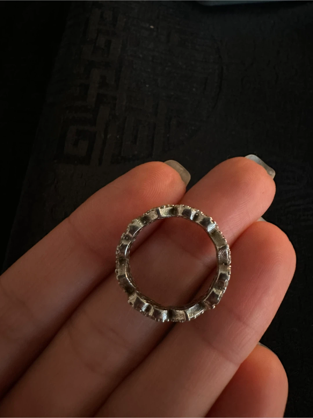 Silver Heart Link Ring - photo 5