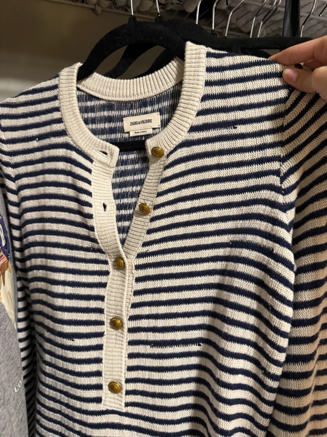 Zadig & Voltaire striped button-down cardigan - photo 3
