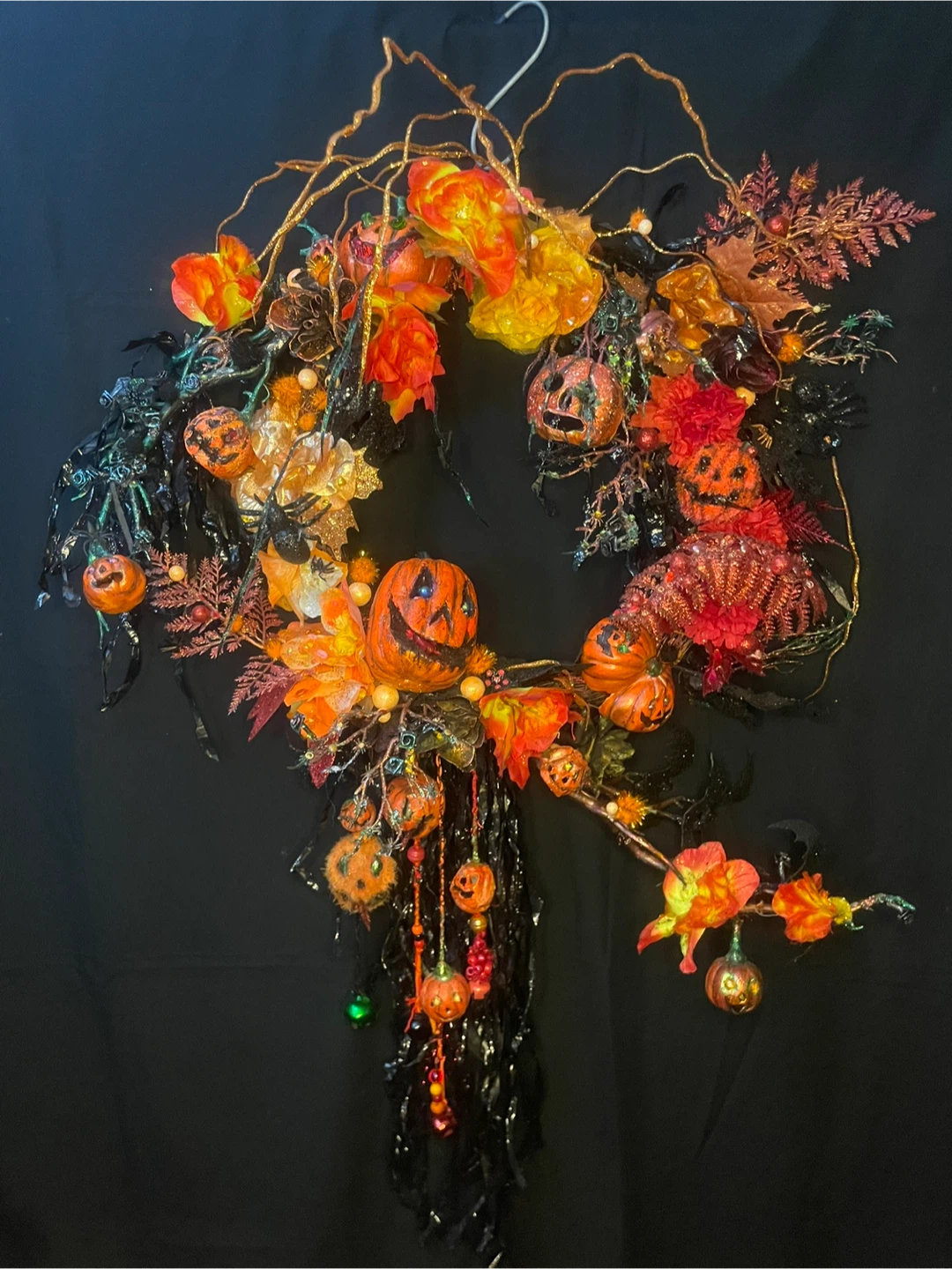 Unique Halloween Pumpkin Wreath - photo 2