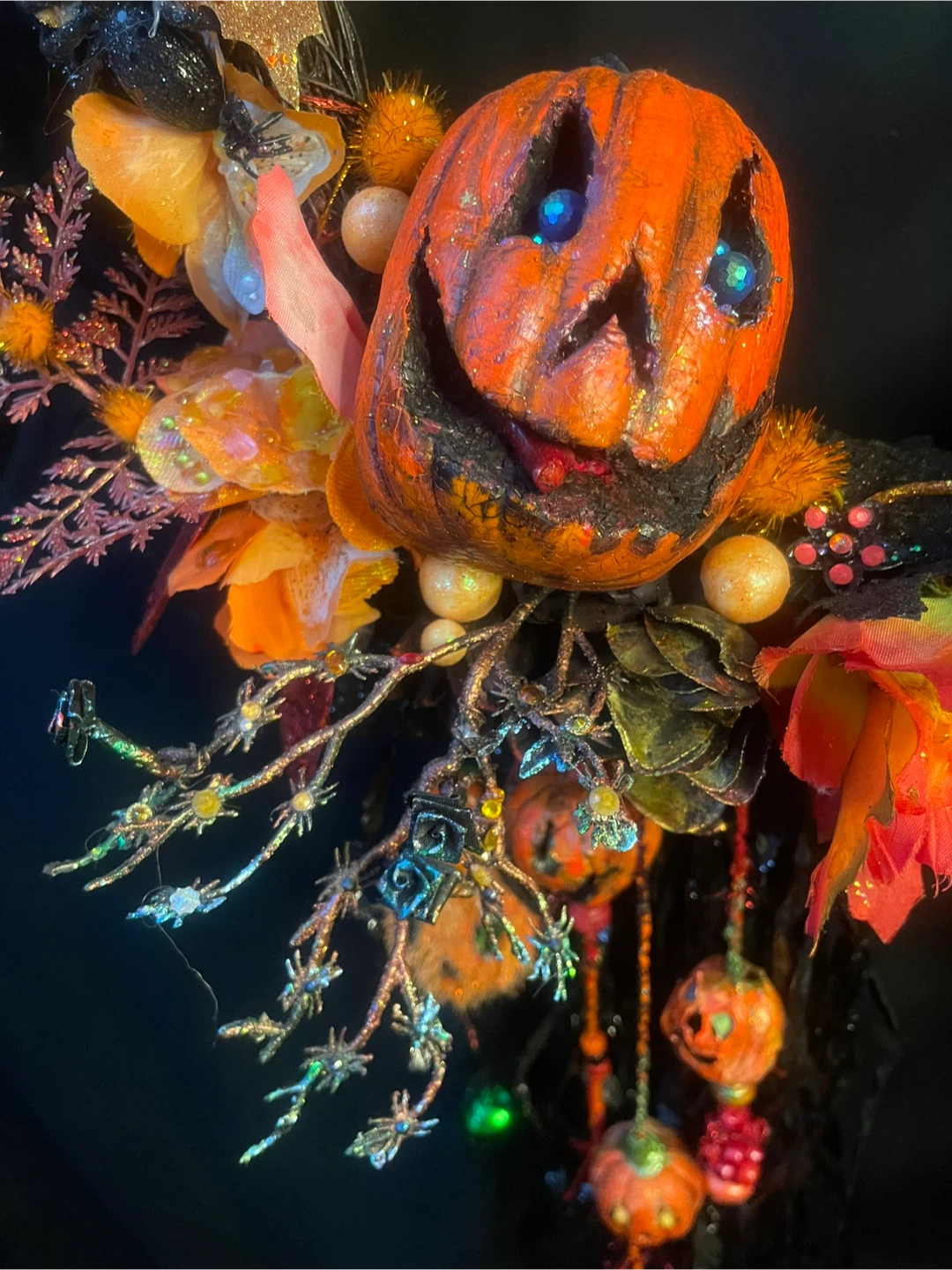 Unique Halloween Pumpkin Wreath - photo 4
