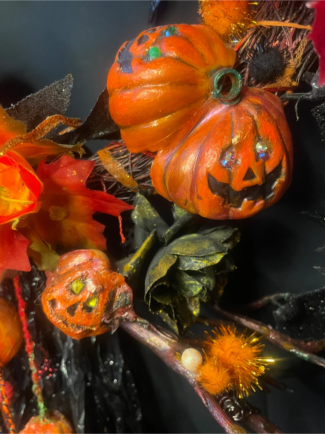 Unique Halloween Pumpkin Wreath - photo 5