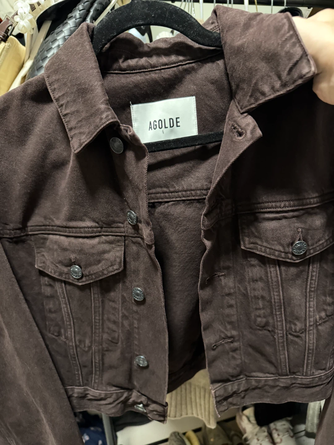 AGOLDE Brown Denim Jacket