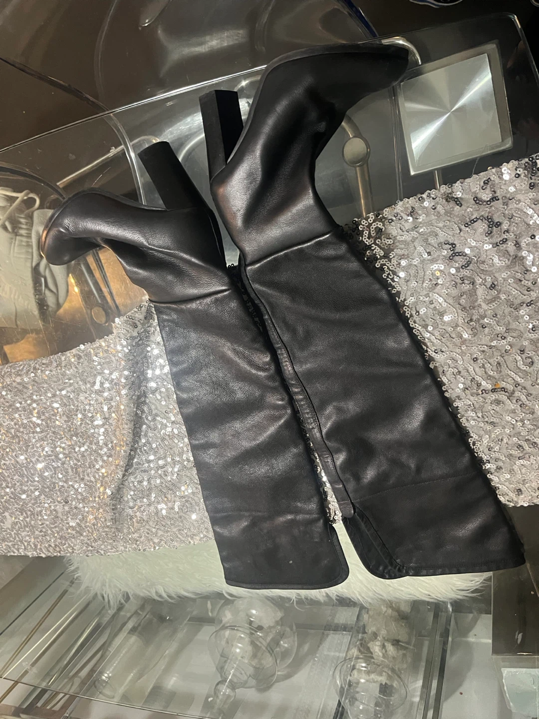 Zara Woman Black Heeled Boots Size 6.5 - photo 3