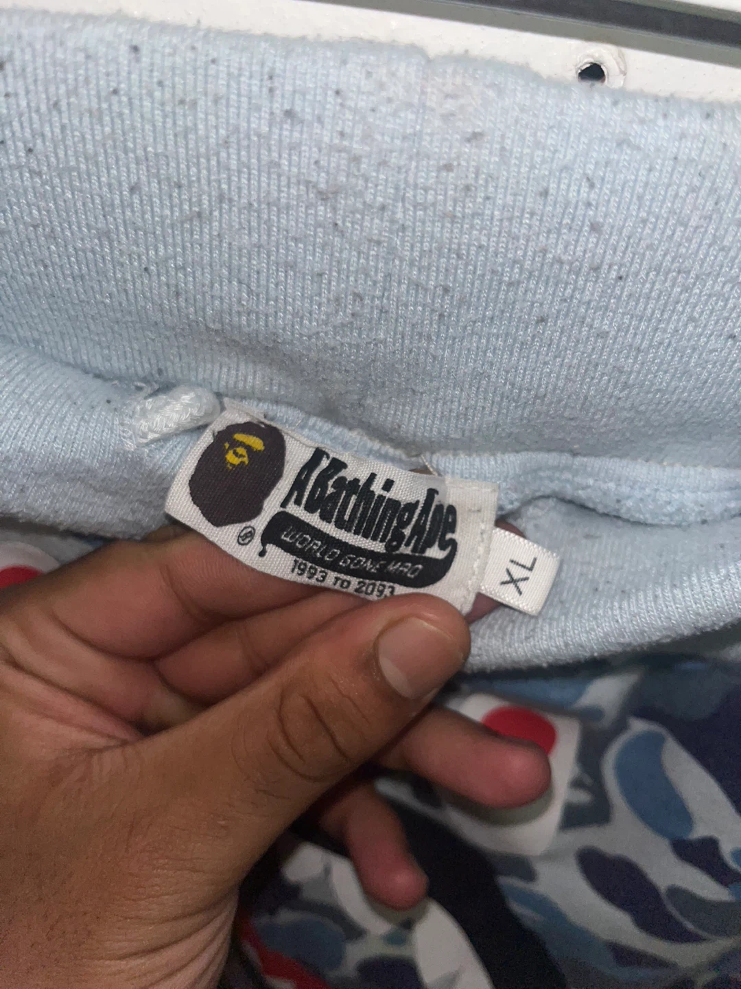 A Bathing Ape Shark blue Camo Shorts size XL - photo 4