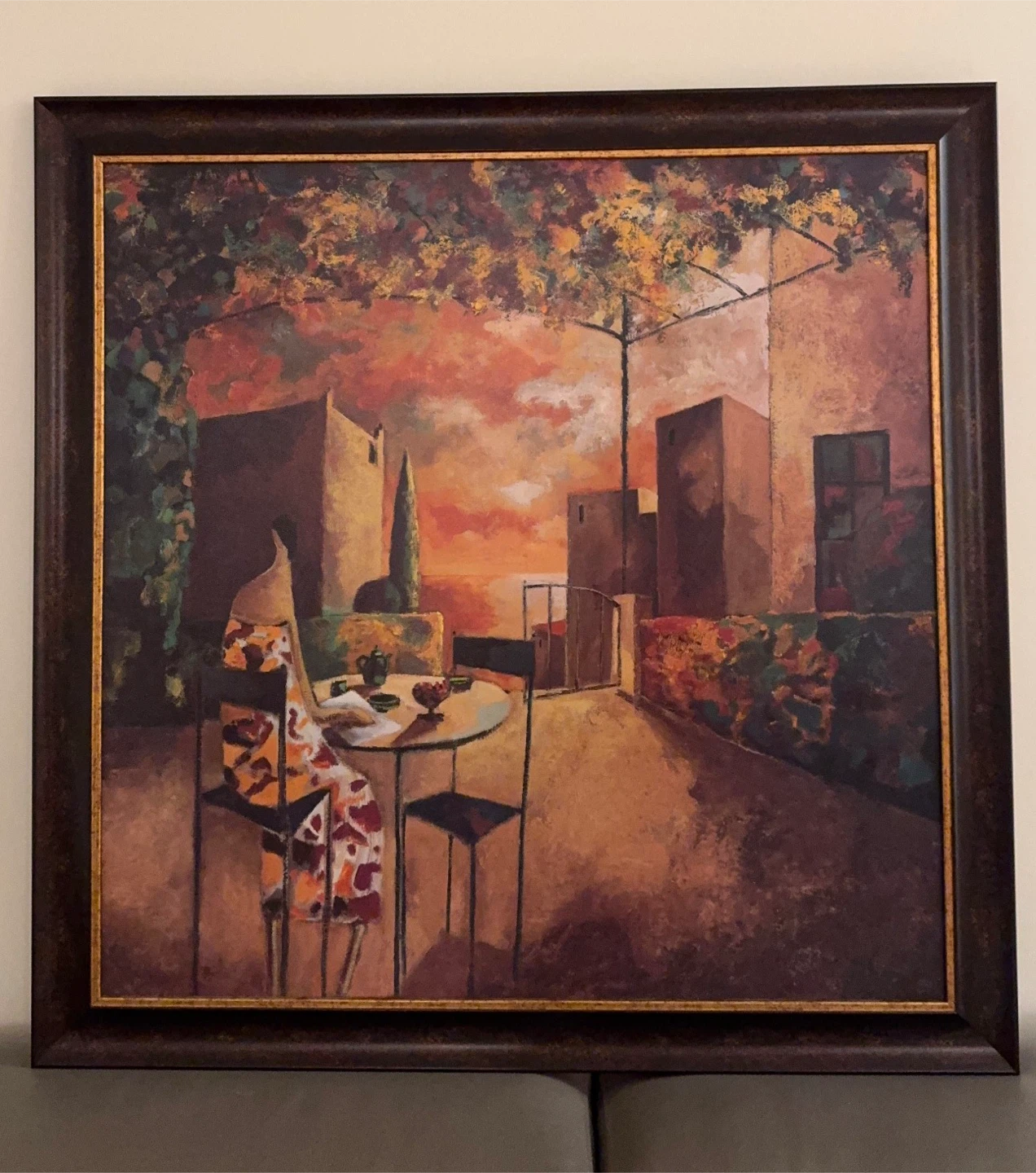 Large Framed Canvas Art – Café al Jardí - photo 2