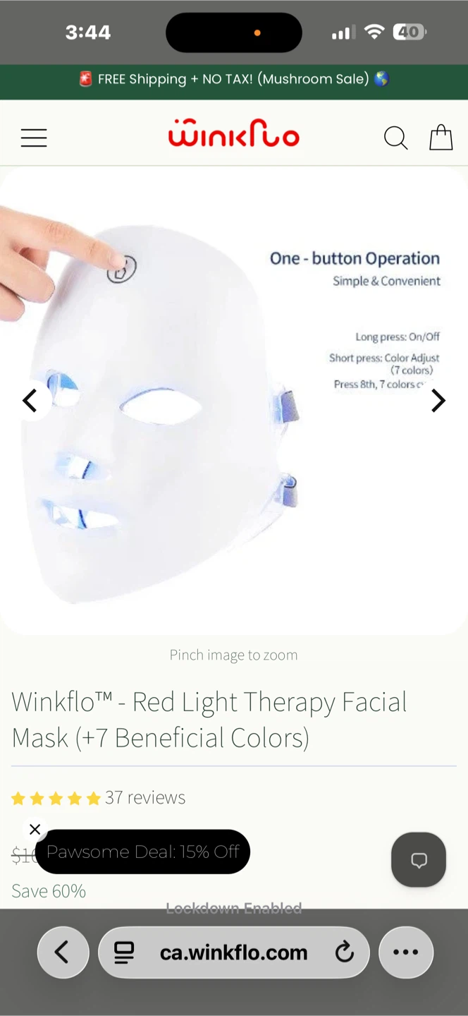 Face mask led 7 colours - photo 2