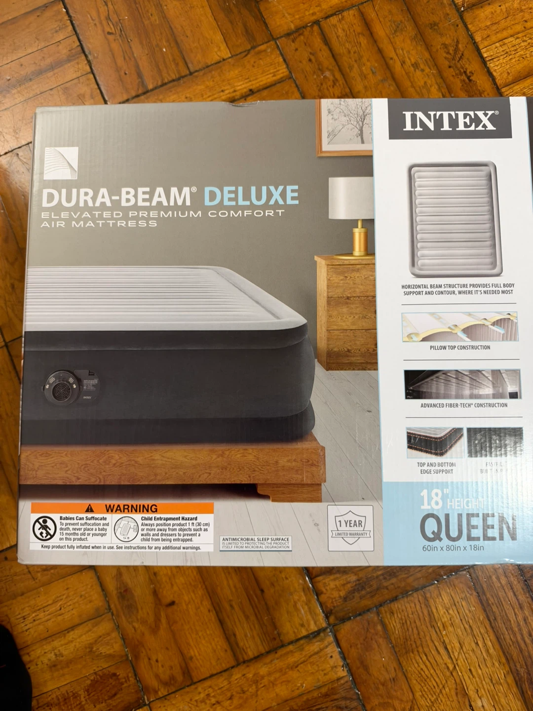 Intex Dura-Beam Deluxe Queen Air Mattress