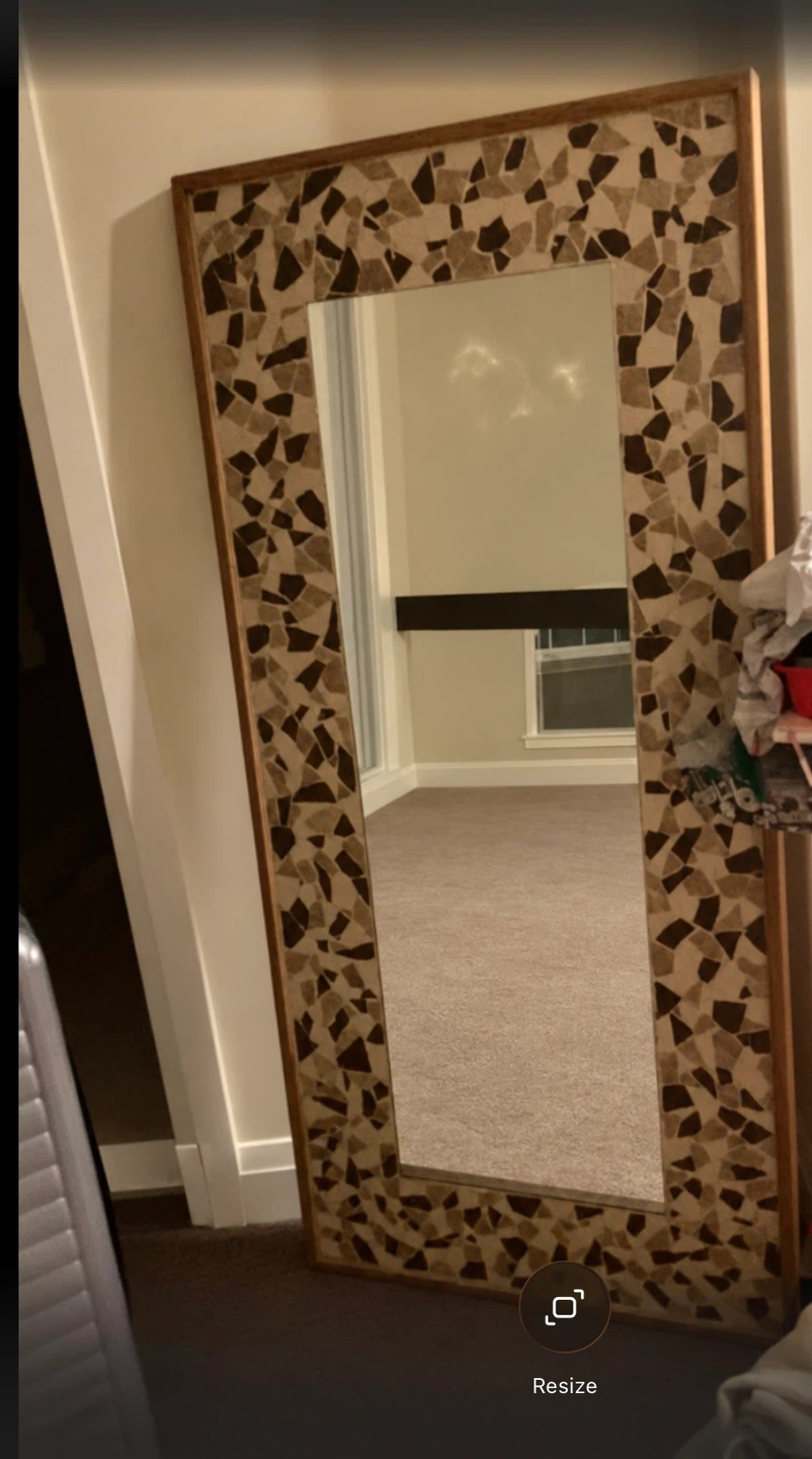 Mosaic Tile Full-Length Wall Mirror
