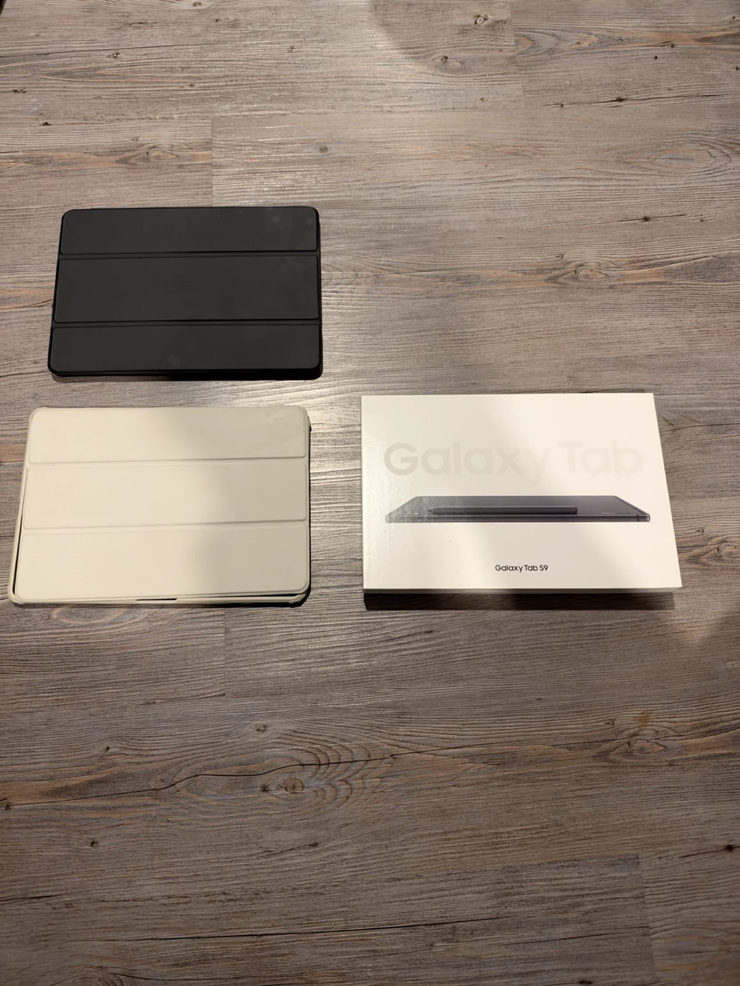 Samsung Galaxy Tab S9 with Two Covers