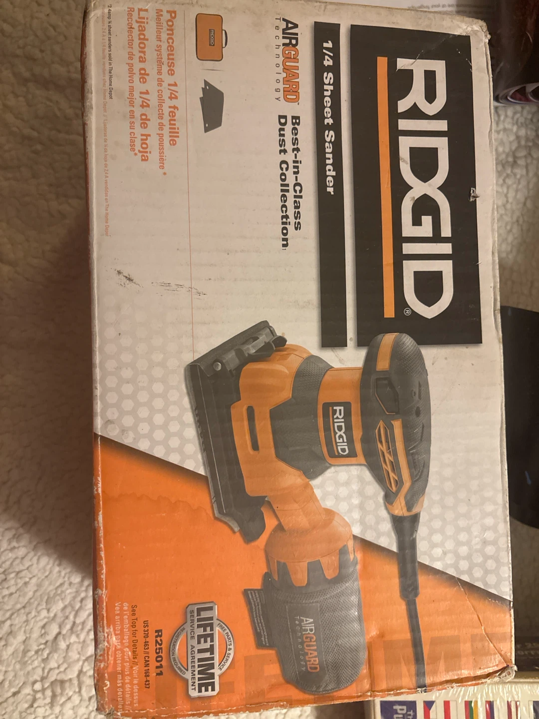 RIDGID 1/4 Sheet Sander R25011