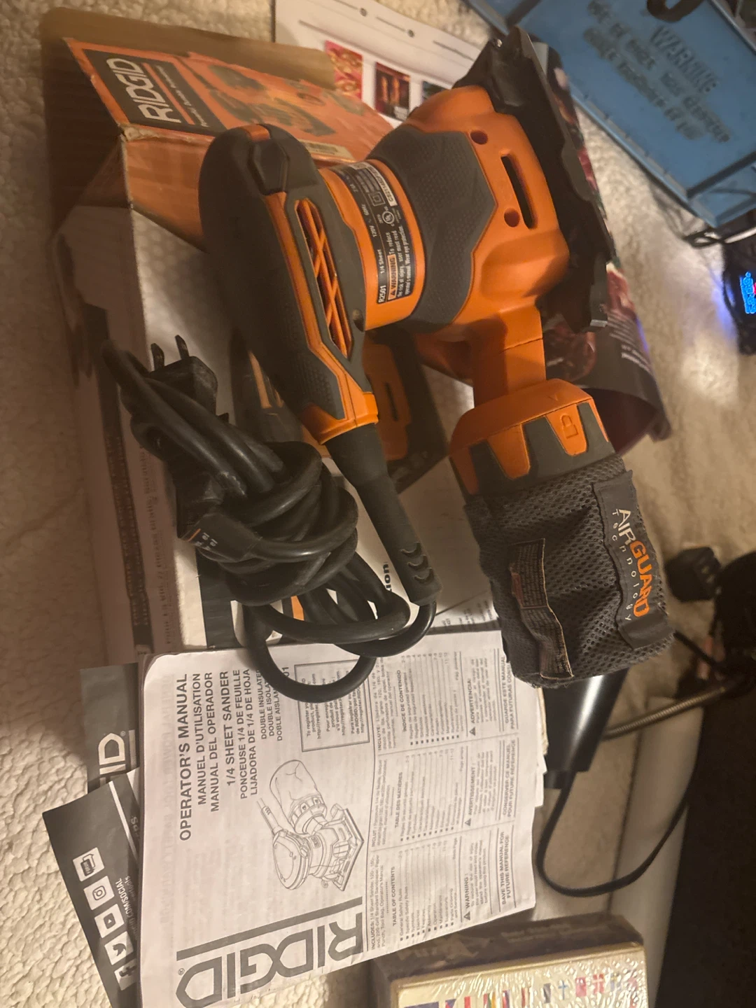 RIDGID 1/4 Sheet Sander R25011 - photo 3