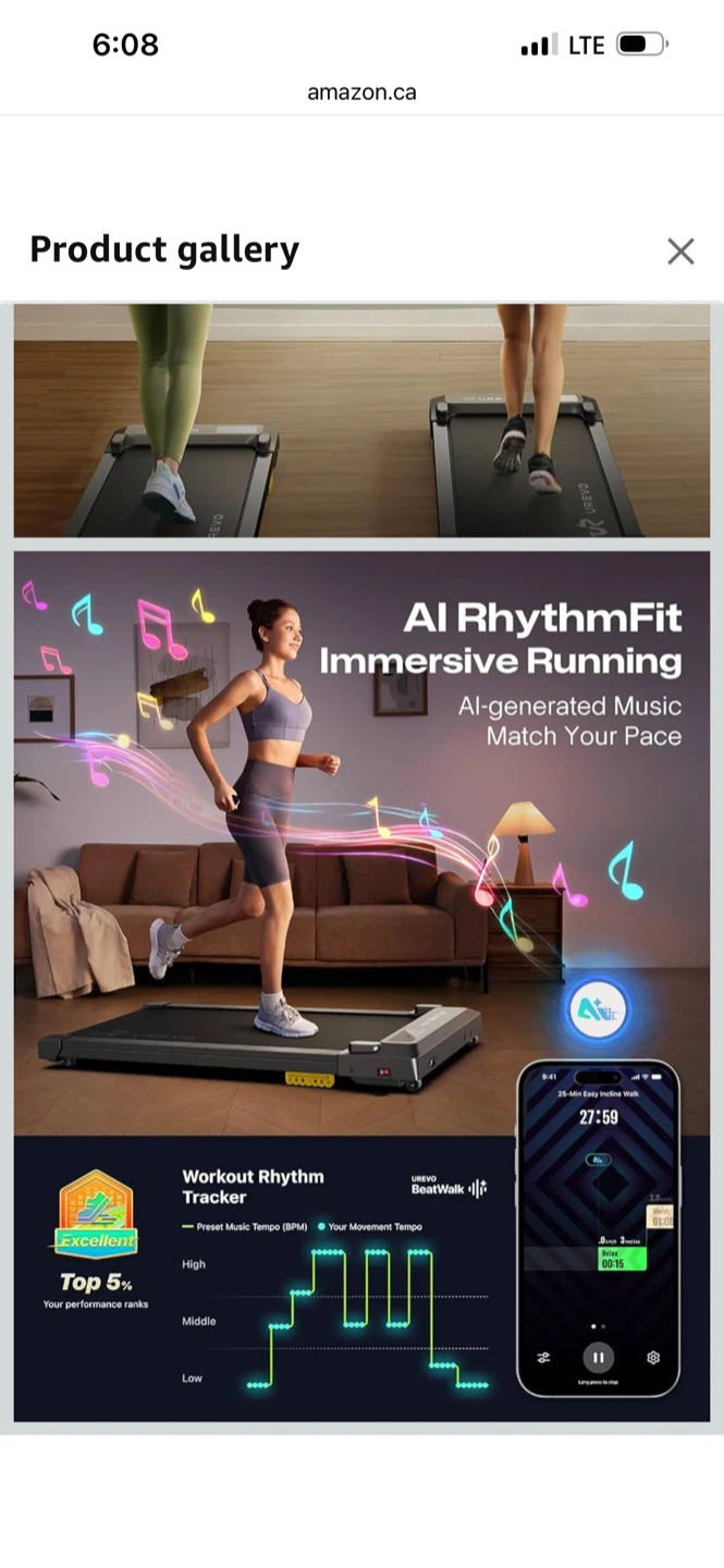 3-1 Walking,Vibrating pad Smart Treadmill indoor - photo 2