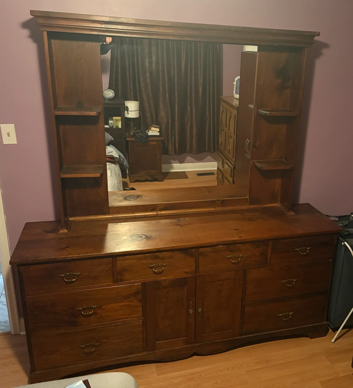 Solid Wood Vintage Dresser