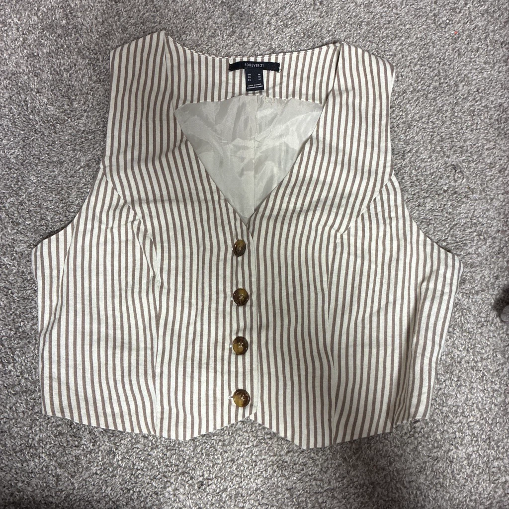Forever 21 Striped Vest - Medium