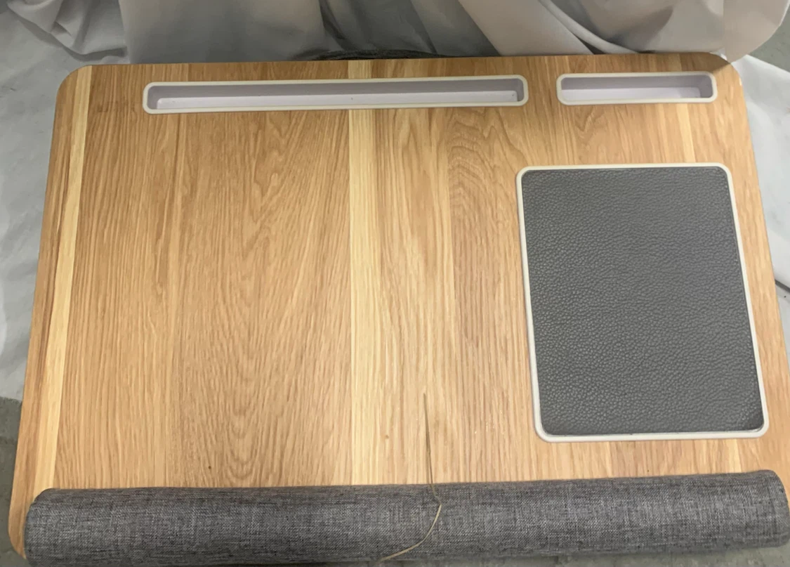 Laptop bed, lap, upholstered wood