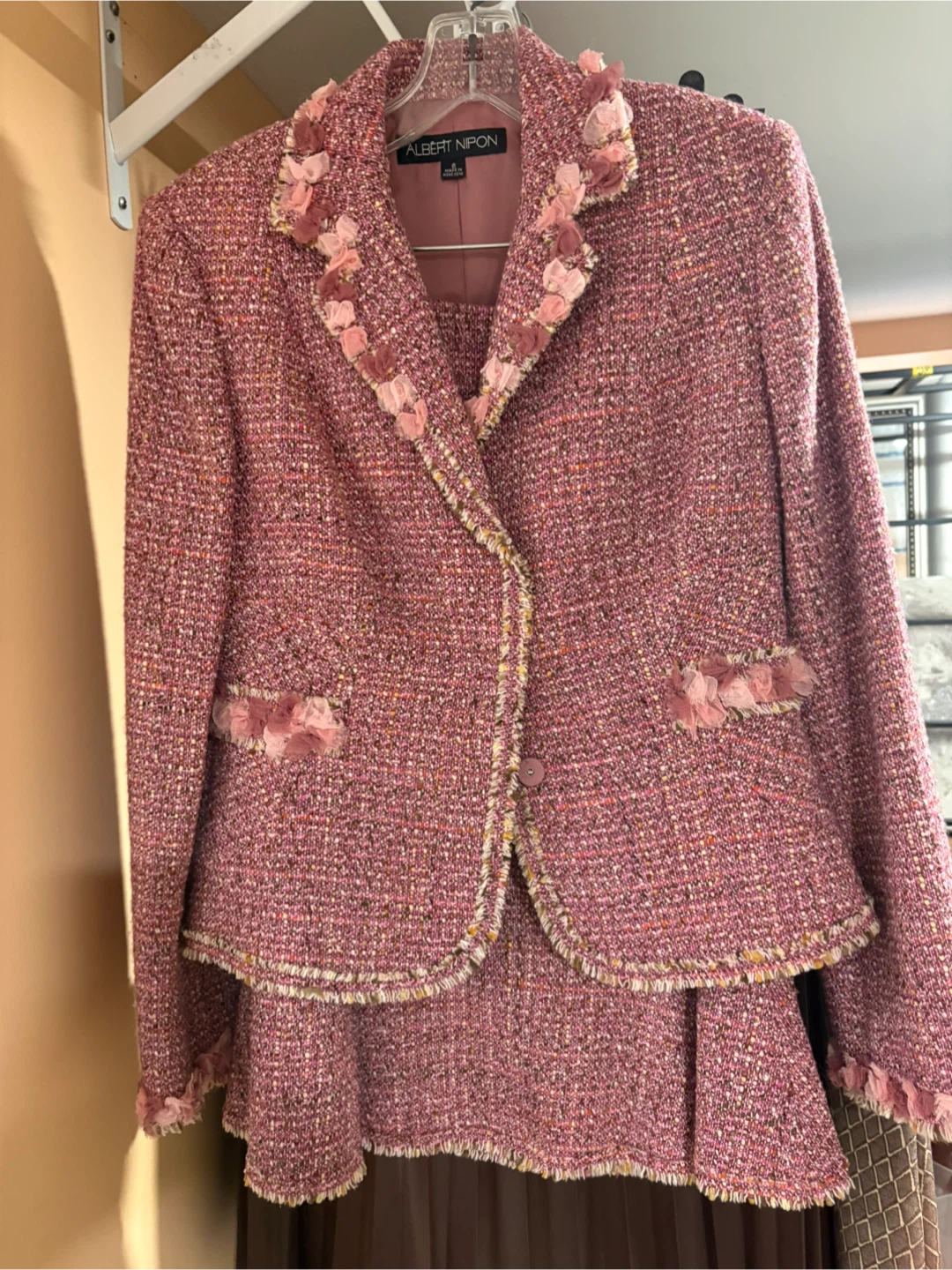Albert Nipon Tweed Suit Set