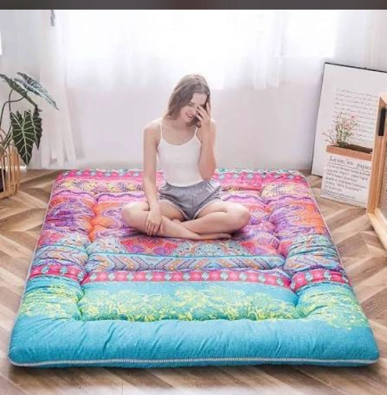 Bohemian Style Floor Mattress full size