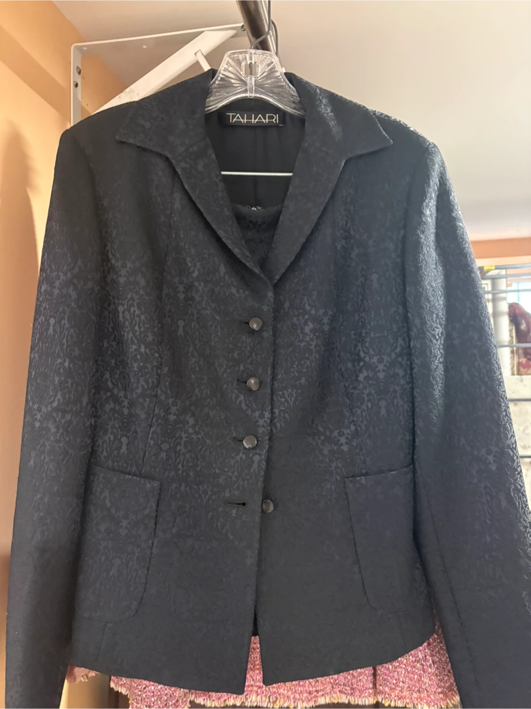 Tahari Navy Blazer & skirt
