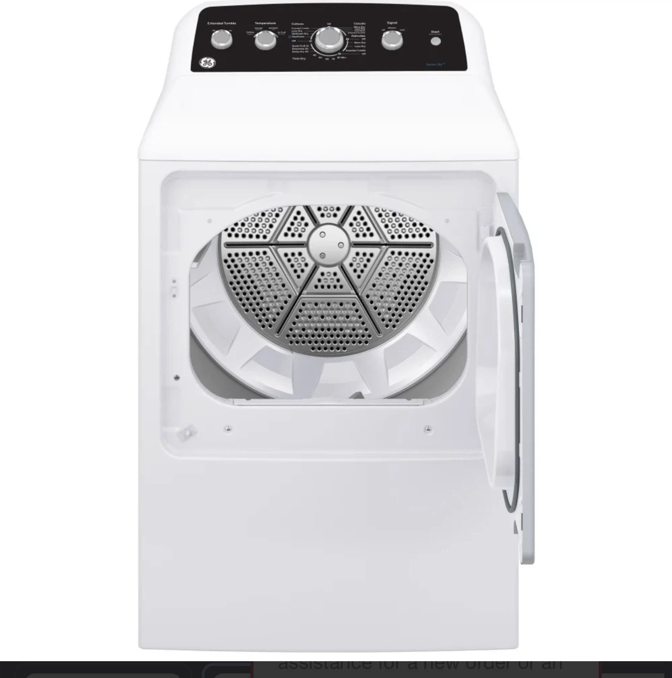 GE 7.2 cu. ft. Top Load Electric Dryer - photo 5