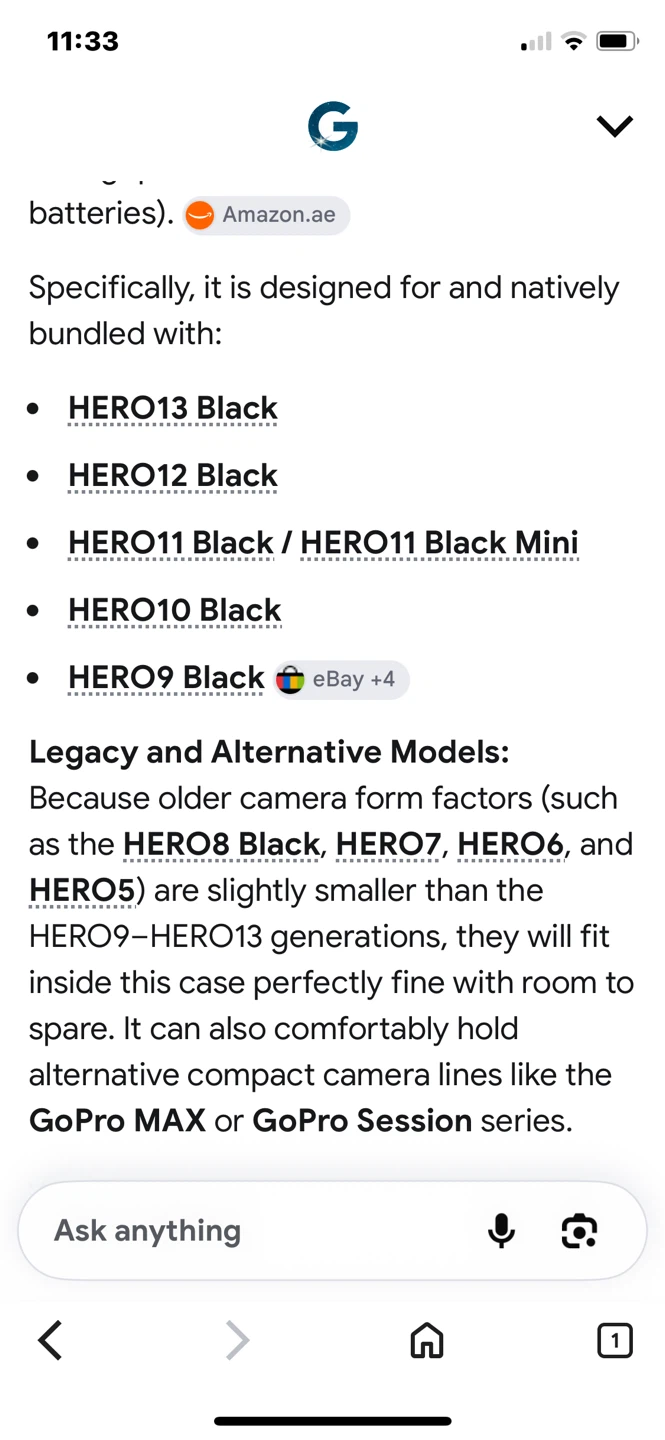 GoPro Camera Replacement Hard Shell Case (Model: ABMIN-001) - photo 5