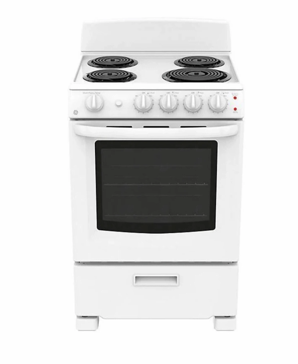 GE White Electric Range