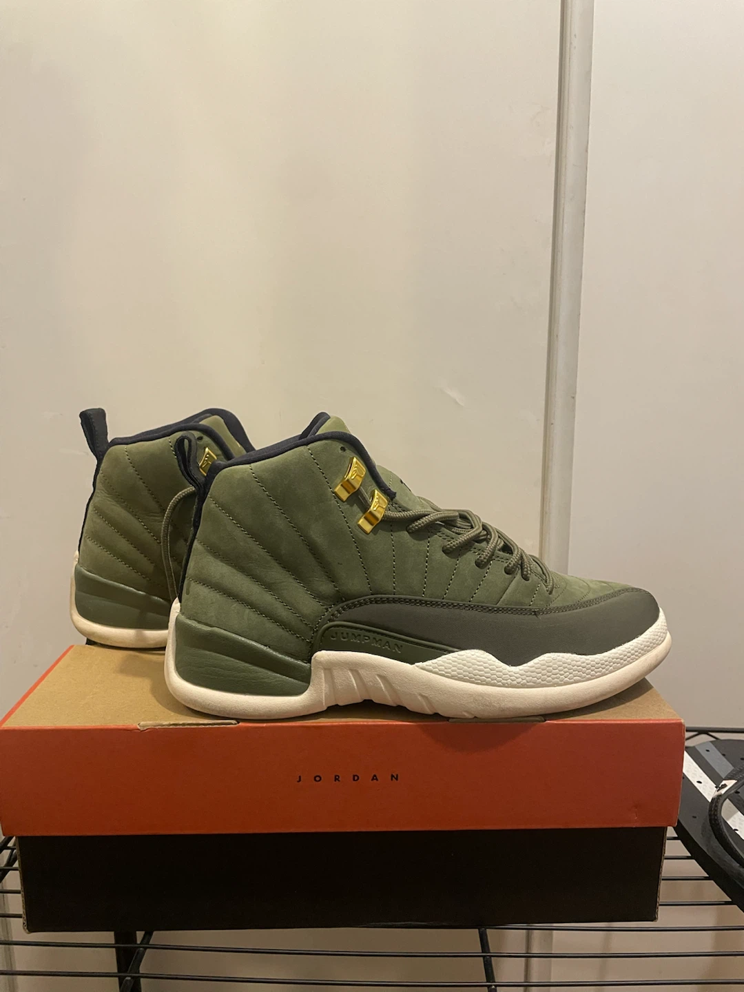 Air Jordan 12 Retro Olive Canvas
