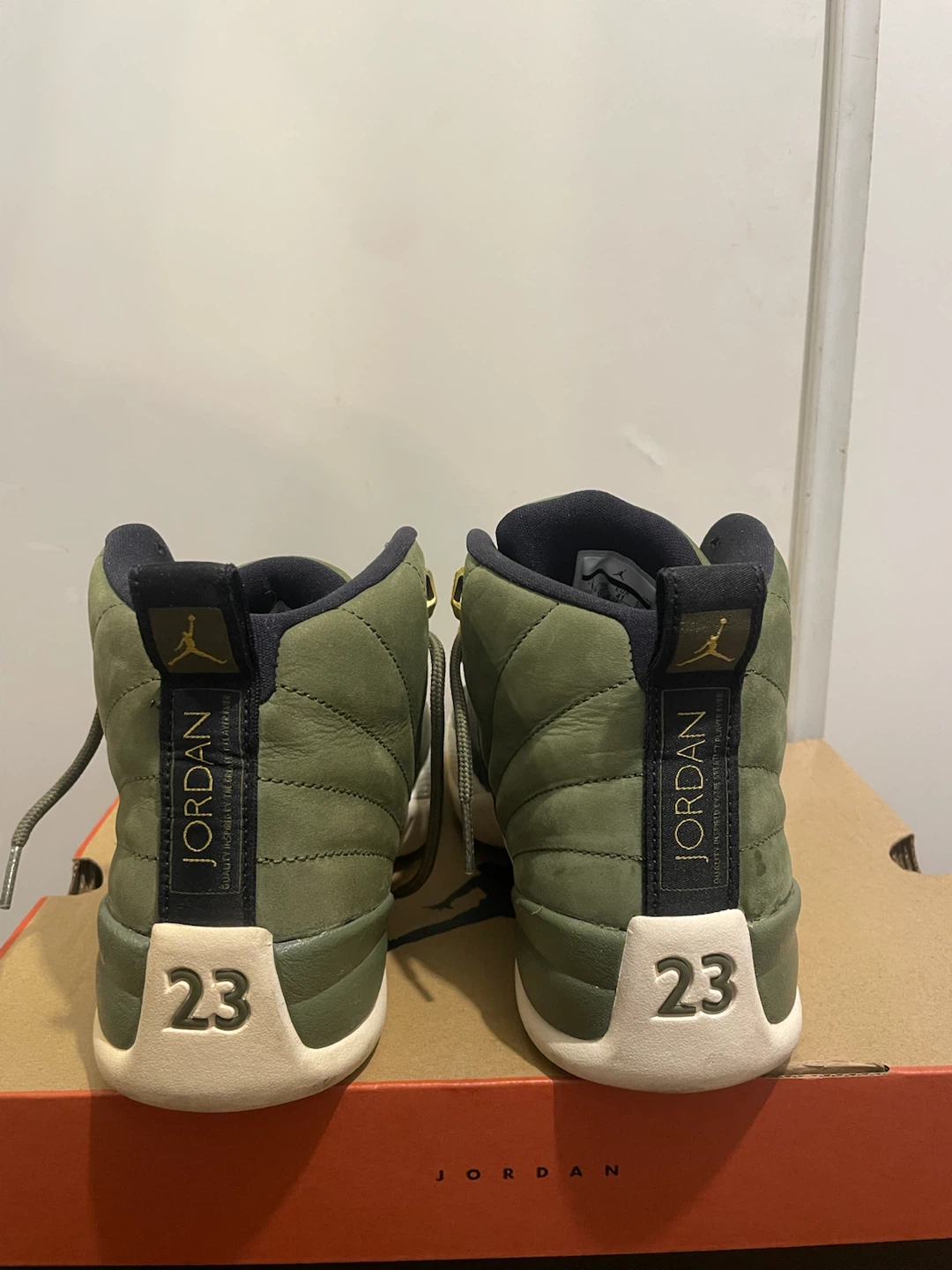 Air Jordan 12 Retro Olive Canvas - photo 3