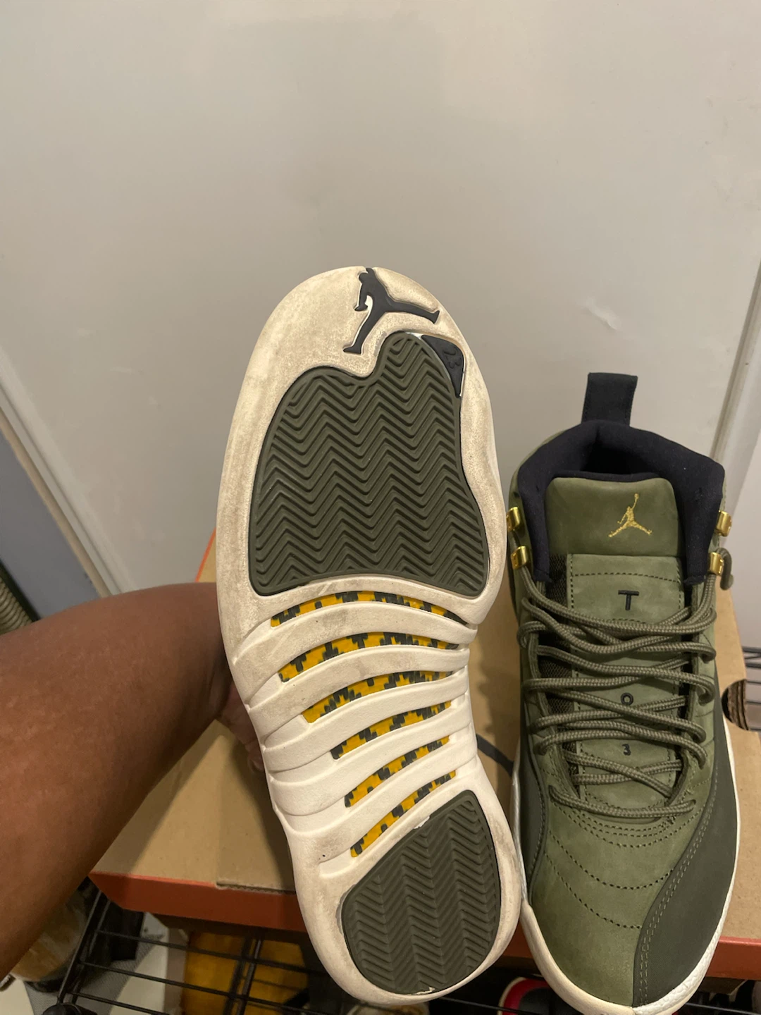 Air Jordan 12 Retro Olive Canvas - photo 4