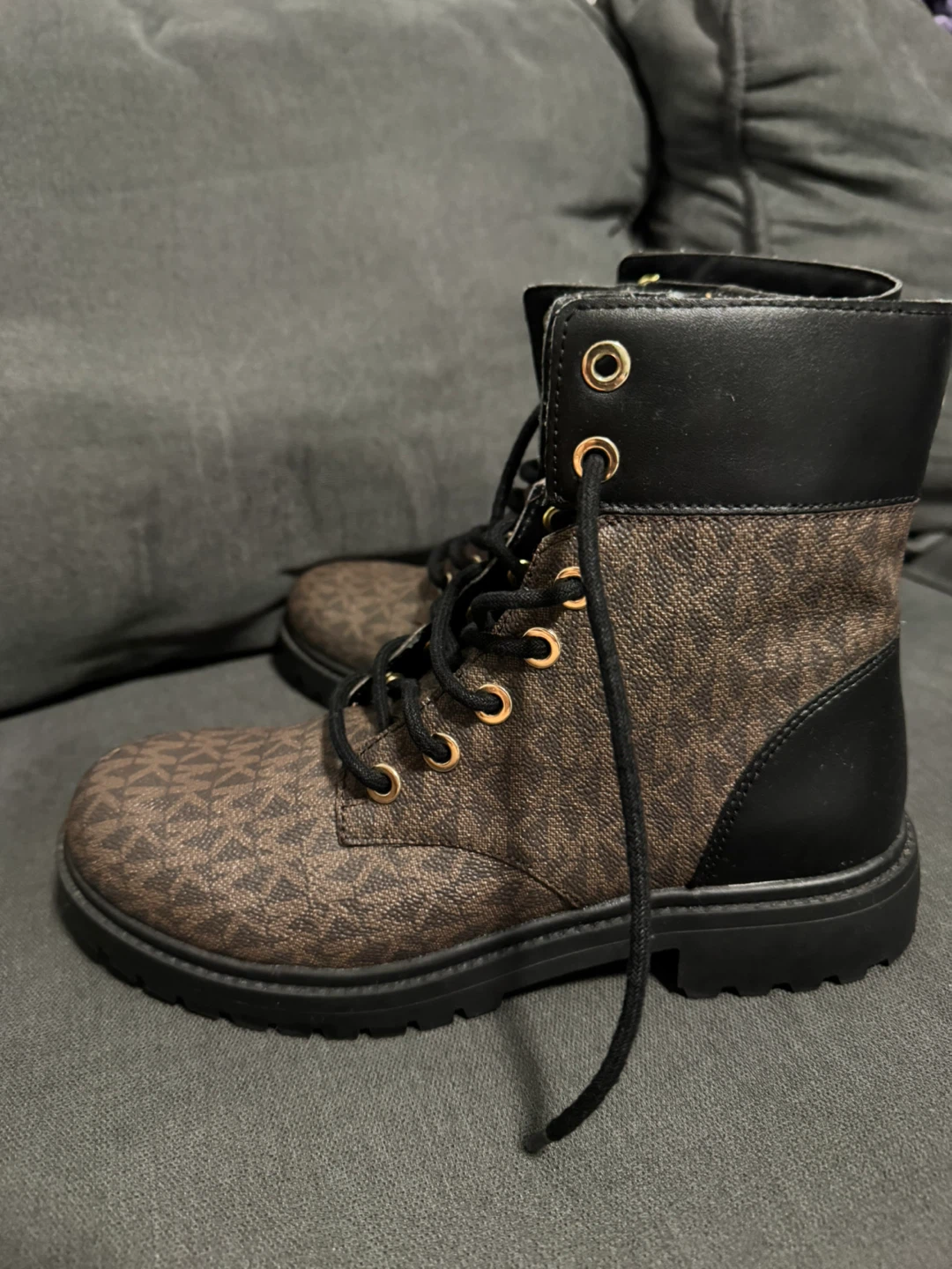 Michael Kors Signature Logo Combat Boots - photo 3