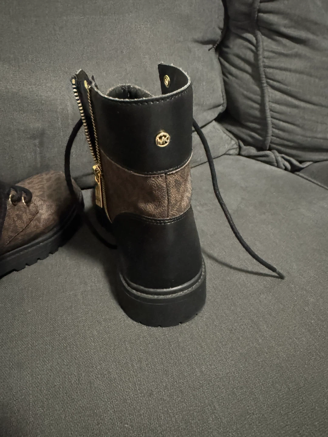 Michael Kors Signature Logo Combat Boots - photo 4