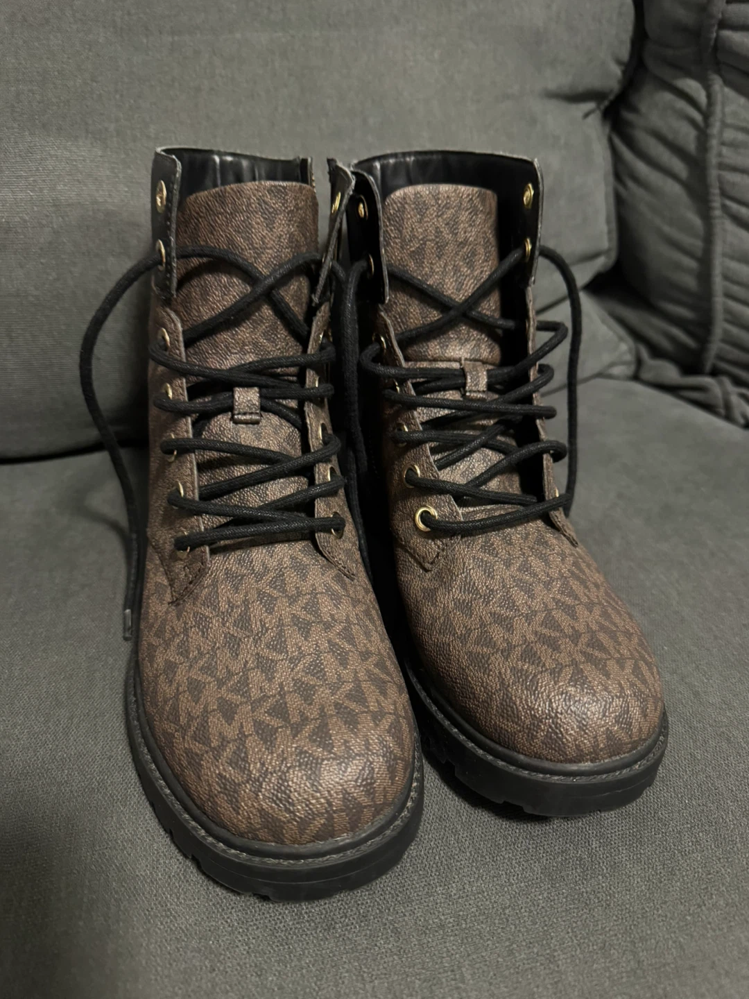 Michael Kors Signature Logo Combat Boots - photo 5