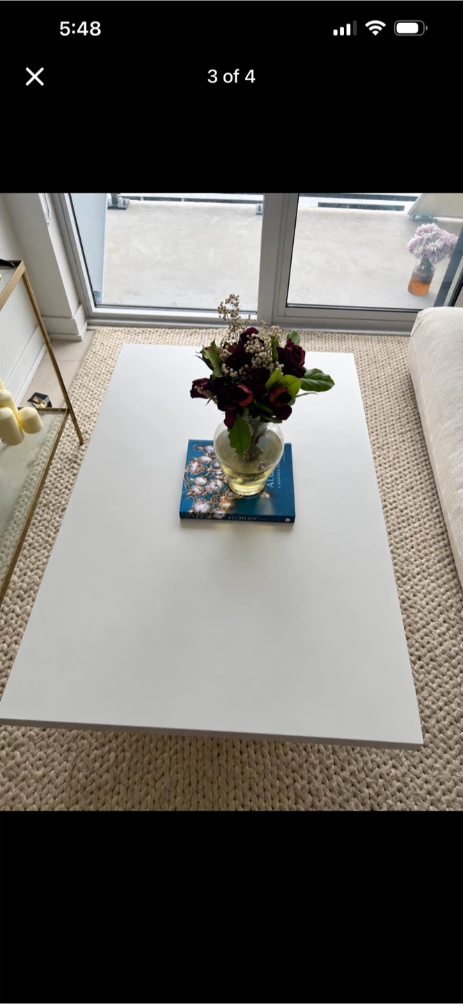 Large white coffee table - photo 3