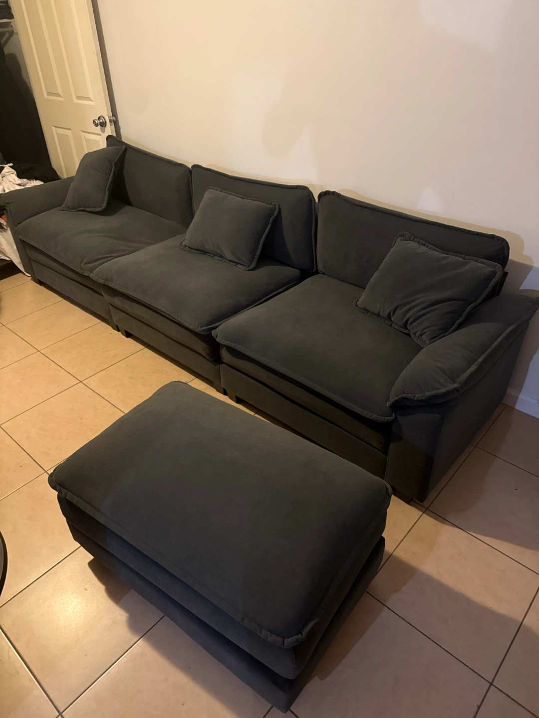 Couch with futon