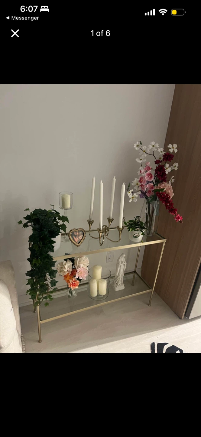 Glass console table - photo 2