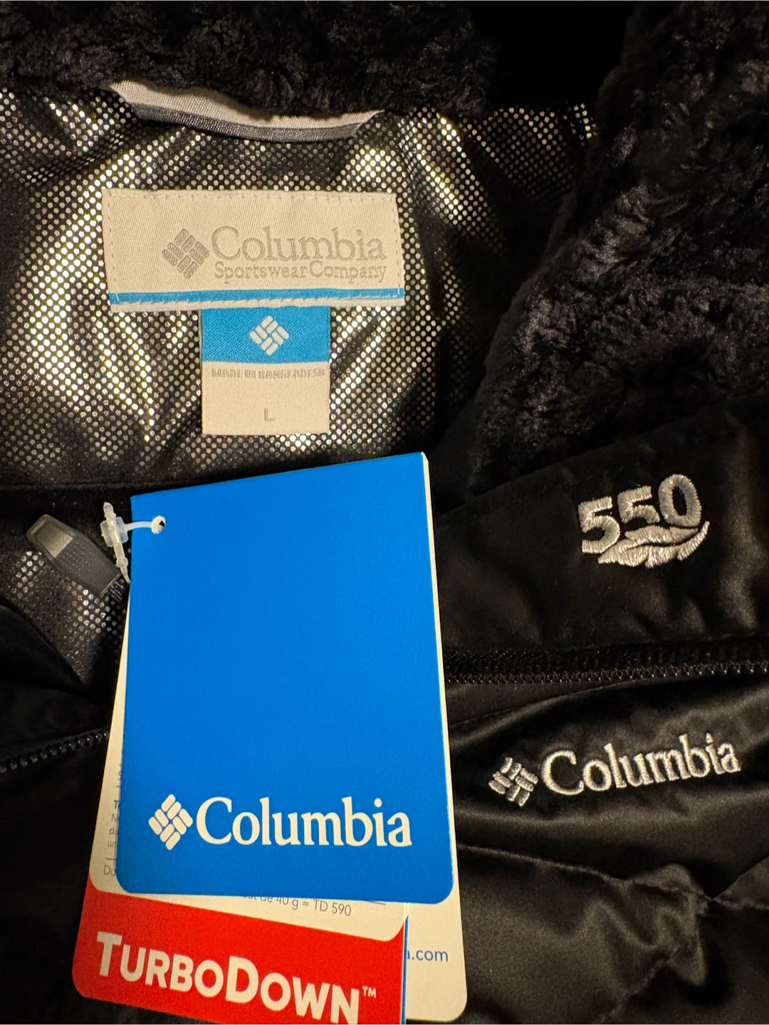 Columbia TurboDown 550 Winter Jacket Black - photo 3