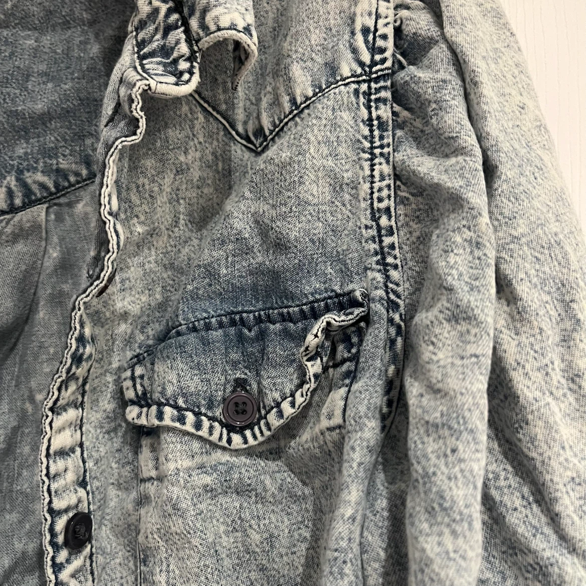 80’s Inspired Acid-Wash Blouse - photo 2