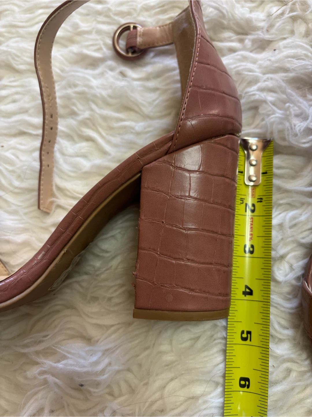 Qupid Brown Croc Block Heels - photo 3