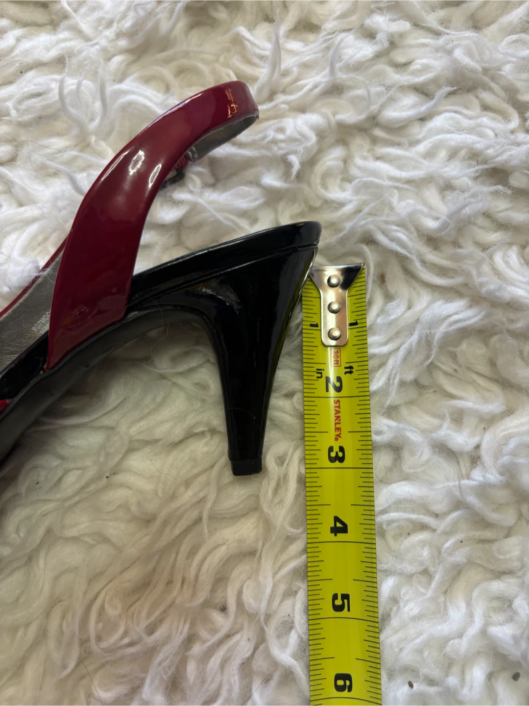 Bandolino Red Patent Slingback Heels Size 8M - photo 4