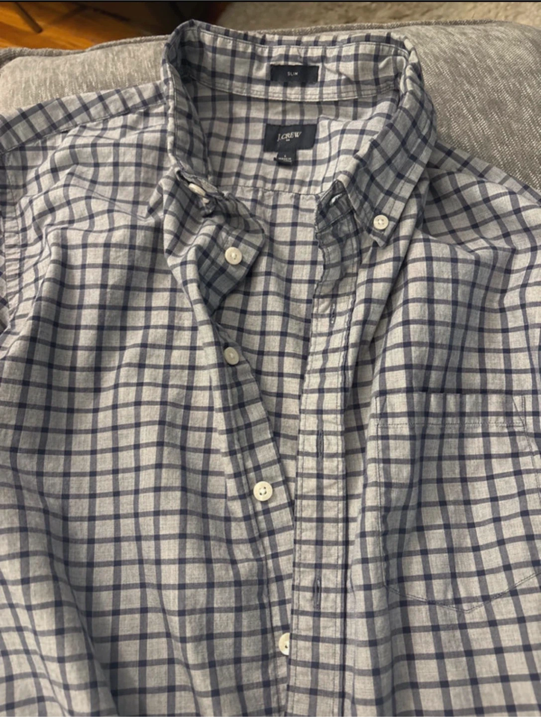 J.Crew men’s Slim Fit Plaid Button-Down Shirt