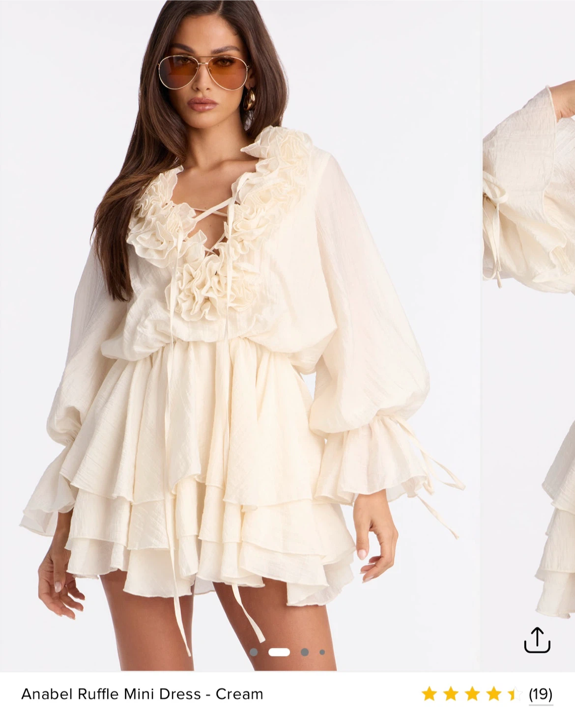Brand New Gorgeous Fashion Nova Anabel Ruffle Mini Dress